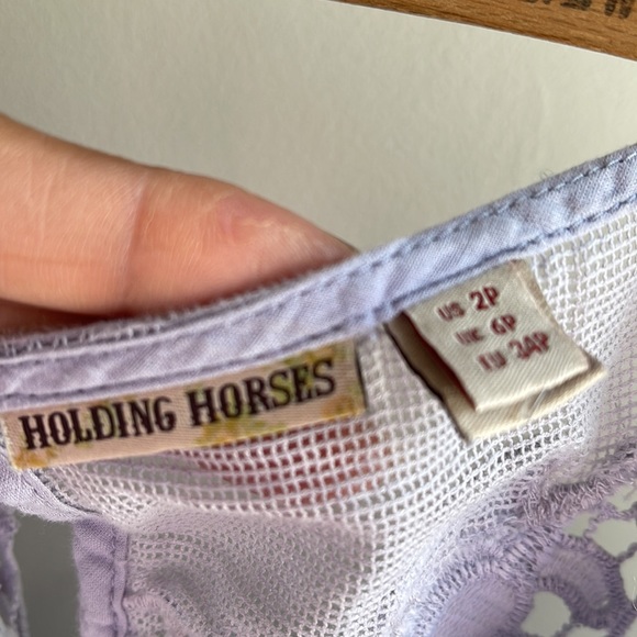 Holding Horses Anthropology lavender dress with built in slip - Picture 3 of 4